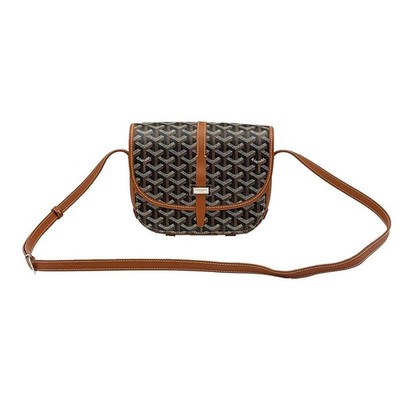 Goyard Umhängetasche schwarz hellbraun Belvedere PM 153247367