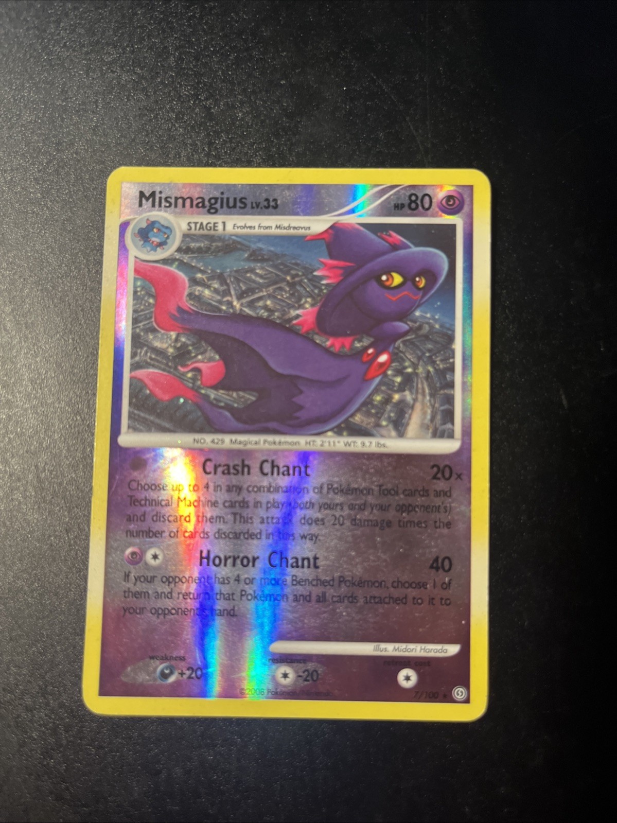 Mismagius 7/100 Stormfront Reverse Holo