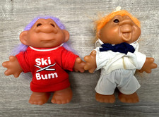 1986 Norfin Dam Troll Dolls Ski Bum and Sailor
