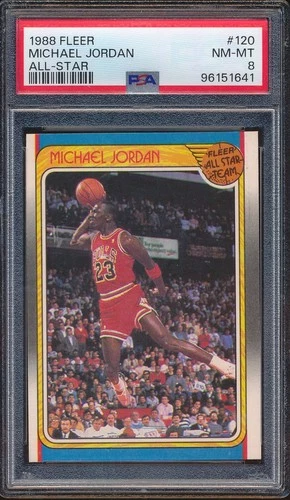 1988 Fleer 120 Michael Jordan All-Star PSA 8 NM-MT - 96151641