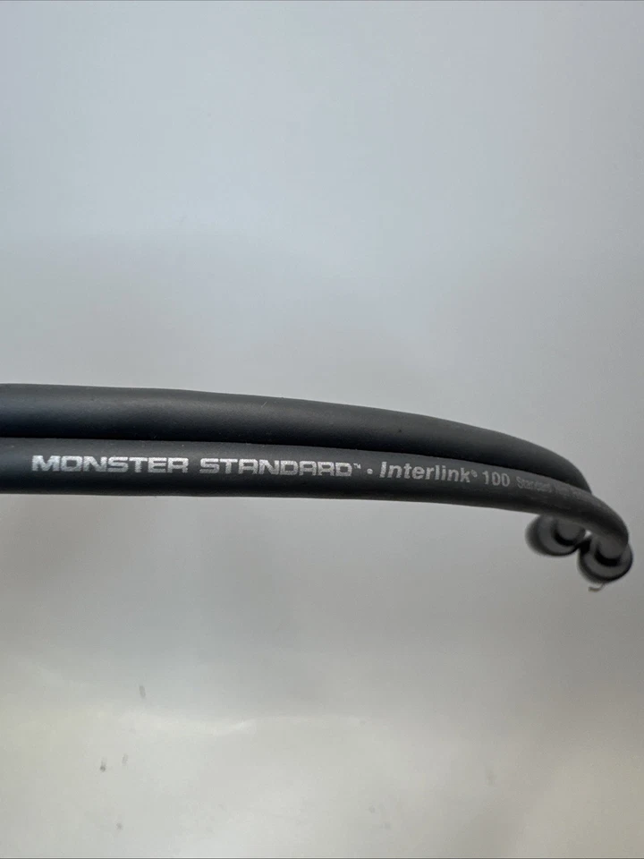 Cable de audio Monster Interlink 100 RCA, 2 metros 6,7 pies RCA a RCA enchufes cable Foto 3 de 3