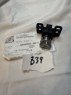 Tesla Model S X OEM Dashboard Hazard Light Switch Button 6008905-00-C New
