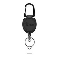 KEY-BAK Sidekick Self Retracting ID Badge And Key Reel Black Case - 0KB1-0A21
