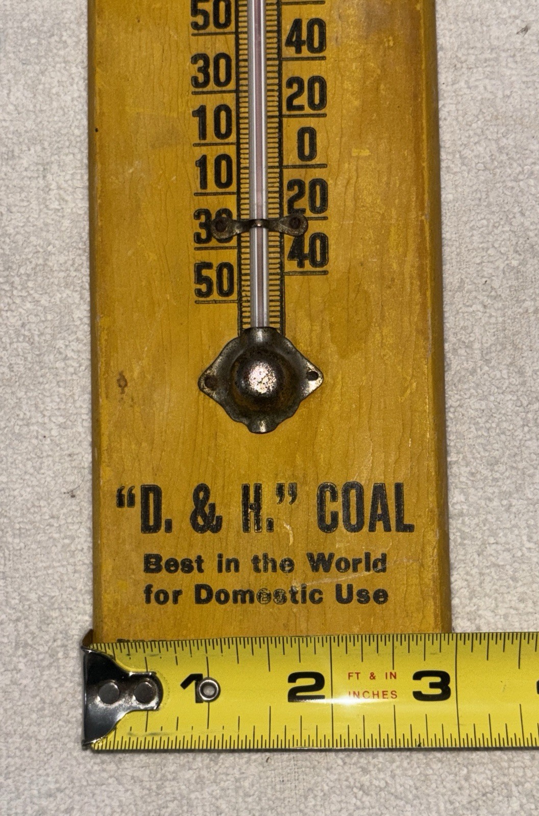M.S. Converse Company-Advertising Thermometer-Coal Dealer-Delaware & Hudson RR thumbnail 4
