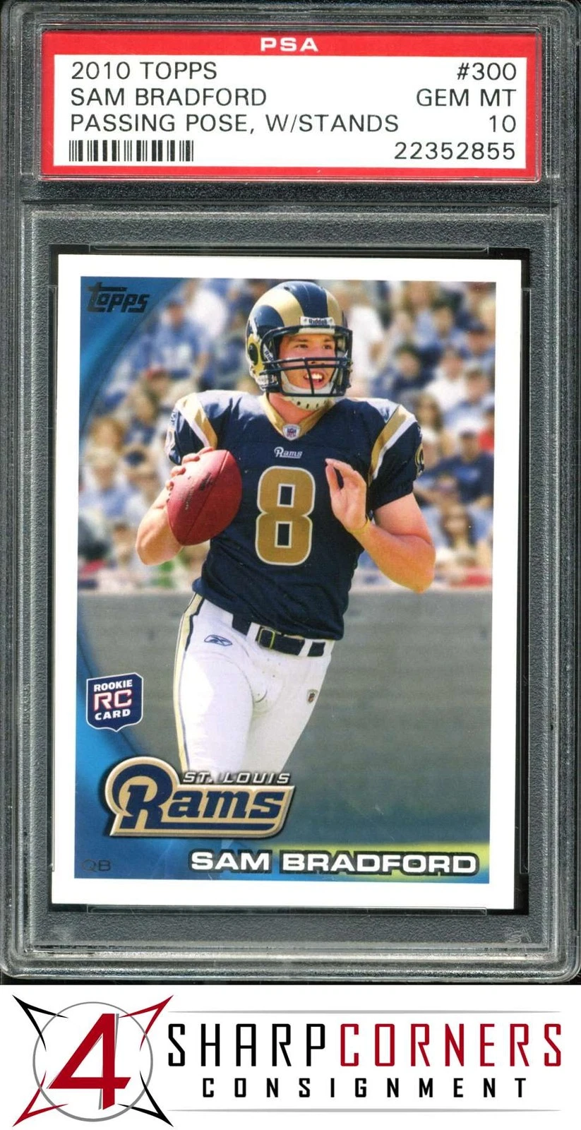 Sam Bradford Topps #300 Taking Snap