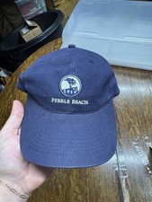 Pebble Beach Golf Hat Cap Blue Strap Back Cyp...