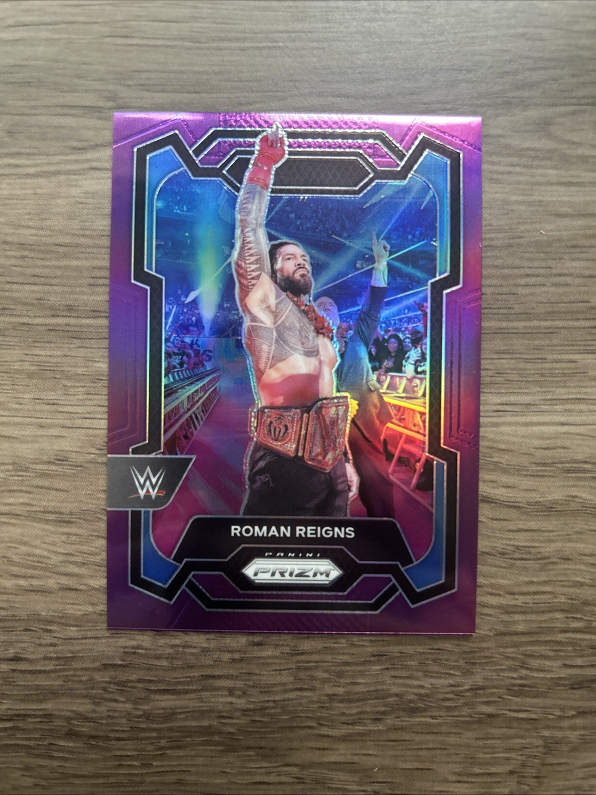 2024 Panini Prizm WWE Roman Reigns #191 Purple Prizm /149