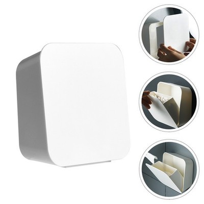 Wandmontierte Aufbewahrungsbox Punch Free Cotton Pads Box Abnehmbare Mülleimer