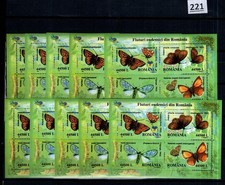 # 10X ROMANIA 2002 - MNH - BUTTERFLIES