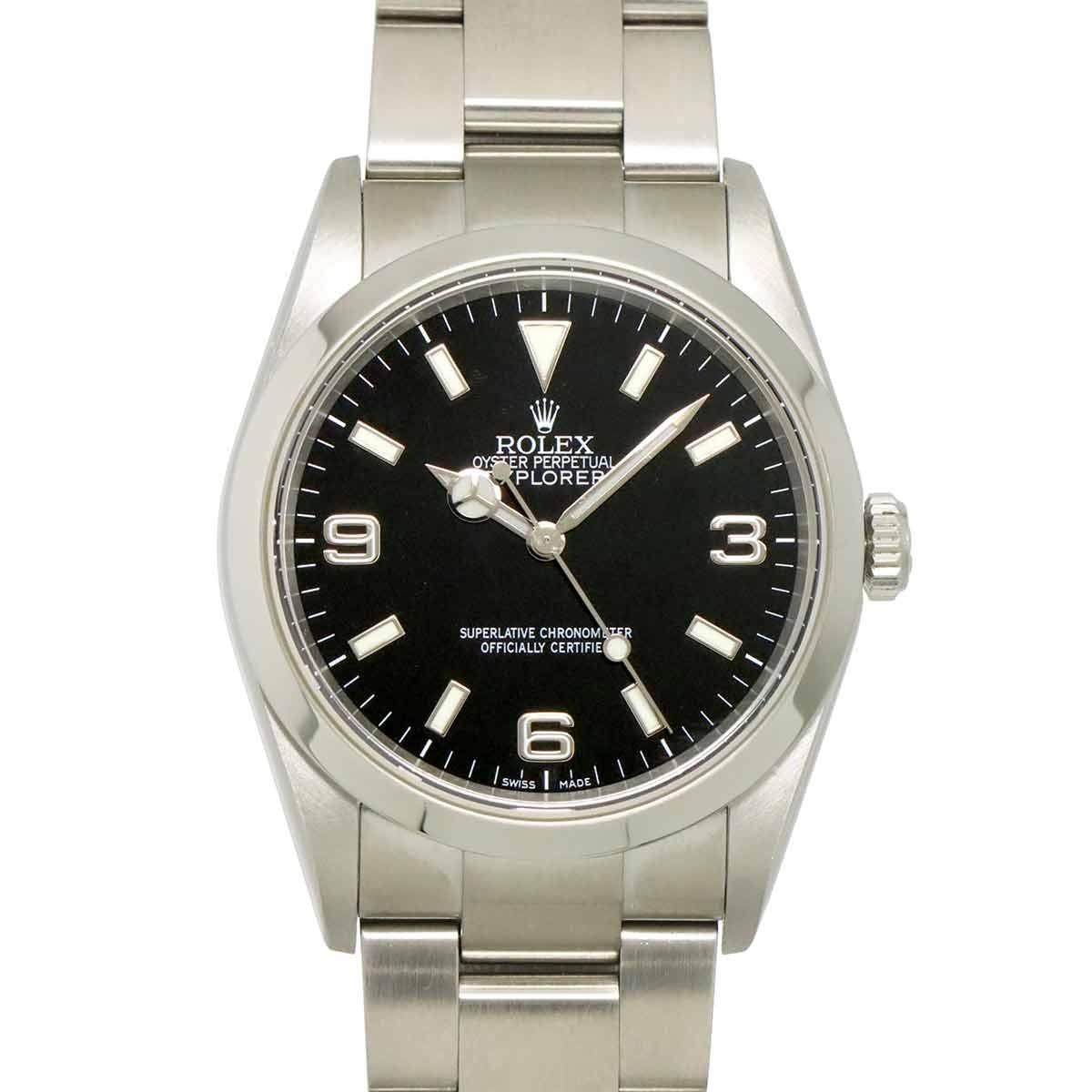 ROLEX Explorer 1 114270 Serial Z Automatic Black Dial Mens Watch 90305146