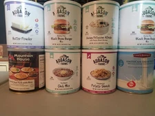 8  Mountain House Augason Farms Freeze Dried Food #10 Emergency Camping  Lot #60