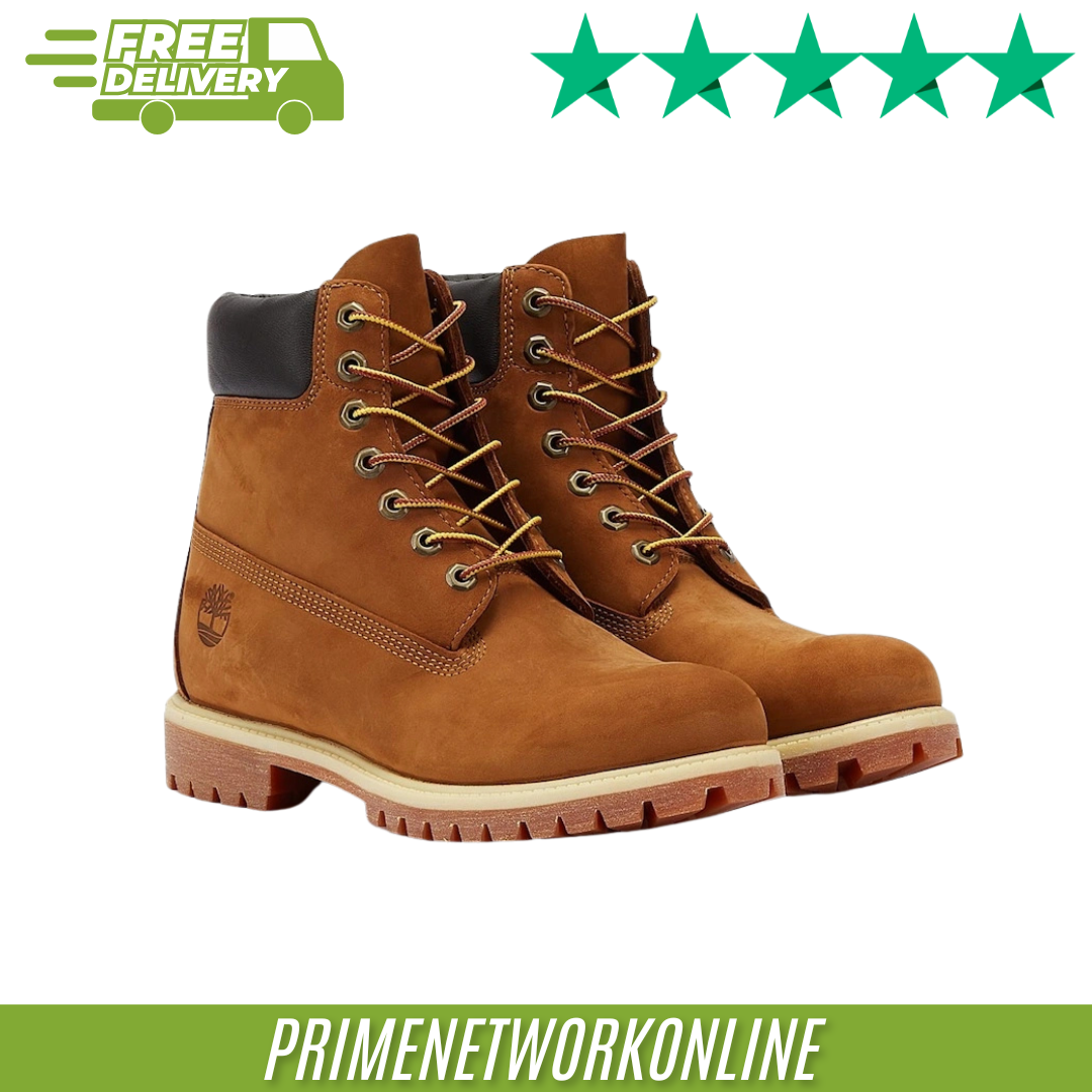 Timberland Inch Premium Men's Rust Boots (UK Size 5) 100