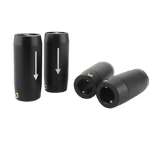 4pcs new 46mm Aluminium HiFi Speaker Pants Y Splitter for RCA Bi-Wire Cable DIY