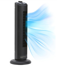 Amazon Basics 28" (71 cm) 60-Degree Oscillating Tower Fan With 3 Speeds