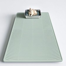 Cat Litter Mat, 40" x 28" Extra Large Silicone Litter Box Mat for Floor, Pet ...