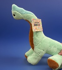 VINTAGE DINOSAUR PLUSH GREEN DINOSAUR WITH TAG 125 