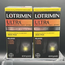 2 Pack! Lotrimin Ultra Extra Strength Jock Itch AntifunGal Cream 12g 01/2028