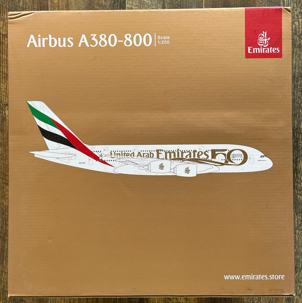 NEW GEMINI JETS 1:200 EMIRATES AIRBUS A380-800 50th