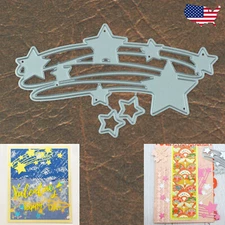 Scribble Lines with Stars Cutting & Embossing Dies Graduations 4th of July +More