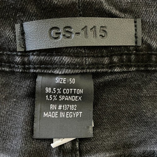 Herren GS-115 Premium Denim Stretch Schwarz Jeansshorts Größe 50 Schwarz Neu mit Etikett Urban - Bild 13 von 13