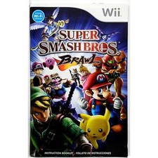 Manual Only Super Smash Bros Brawl Nintendo Wii Excellent Original