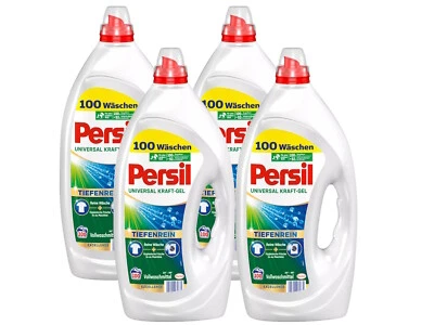 Persil Universal Kraft-Gel Flüssigwaschmittel für weiße & helle Wäsche 4x 100 WL - Bild 1 von 4