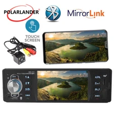 4.1'' 1 Din Car MP5 Player Radio Bluetooth TF FM RDS Stereo Wheel Control Camera