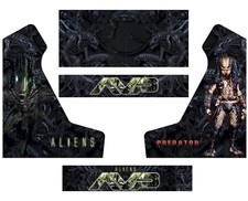 Stickers bartop Alien vs Prédator Modele 1 Autocollant borne d'arcade