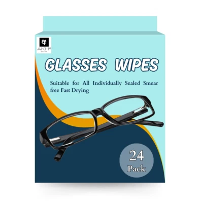 AKH 24 x Spectacle & Lens Wipes Glasses Sunglasses Quick Smear Free Cleaning UK