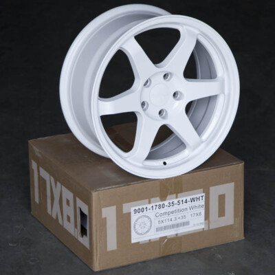 9SIX9 SIX-1 17x8 5x114.3 +35 GLOSS WHITE WHEEL TE37 STYLE CONCAVE 9SIX9 SIX-1 17x8 5x114.3 +35 GLOSS WHITE WHEEL TE37 STYLE CONCAVE