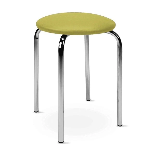 2er Set Esszimmerhocker Küchenhocker Mercury Chromfüße Kunstleder Hocker - Bild 3 von 4