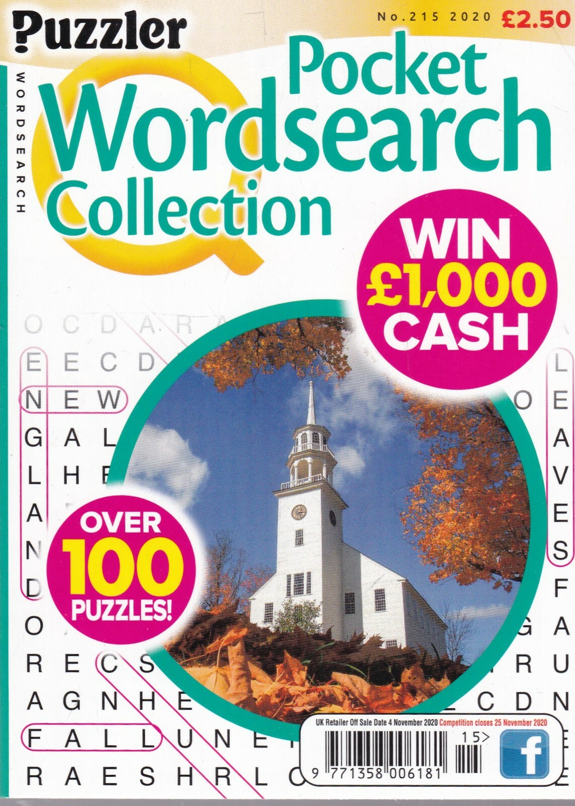 WORDSEARCH PUZZLE BOOK PUZZLER Q POCKET WORDSEARCH COLLECTION ISSUE 215