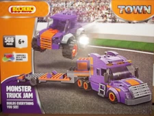 Blokko Town Monster Truck Jam 508 Pc Building Set Compatible With Other Brands