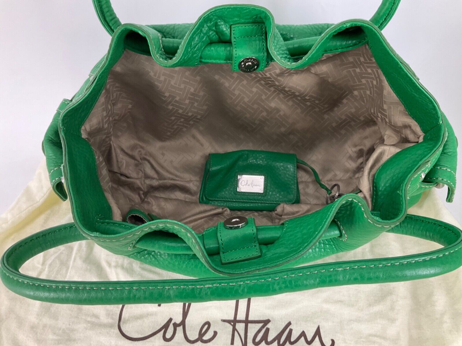 Cole Haan Small Bucket Tote Bag Shoulder Purse Pe… - image 5