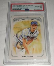 2019 Topps On Demand Momentum Rising #6 Mike Soroka Graded PSA 10 Gem Mint