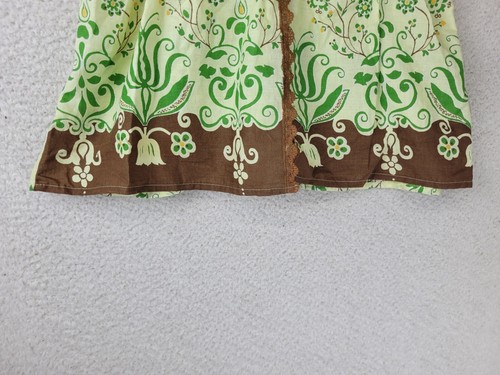 Vtg Sam & Max Babydoll Tunic Top Women's S Green Earthy Hippie 70s Y2k Deep V - Picture 9 of 24