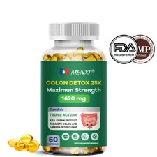 Organic Colon Cleanse Capsules: Flush Toxins, Lose Weight, Detoxify Naturally MX