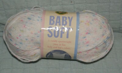 Lion Brand Baby Soft Yarn Twinkle Sports Weight Crochet Knit Fast
