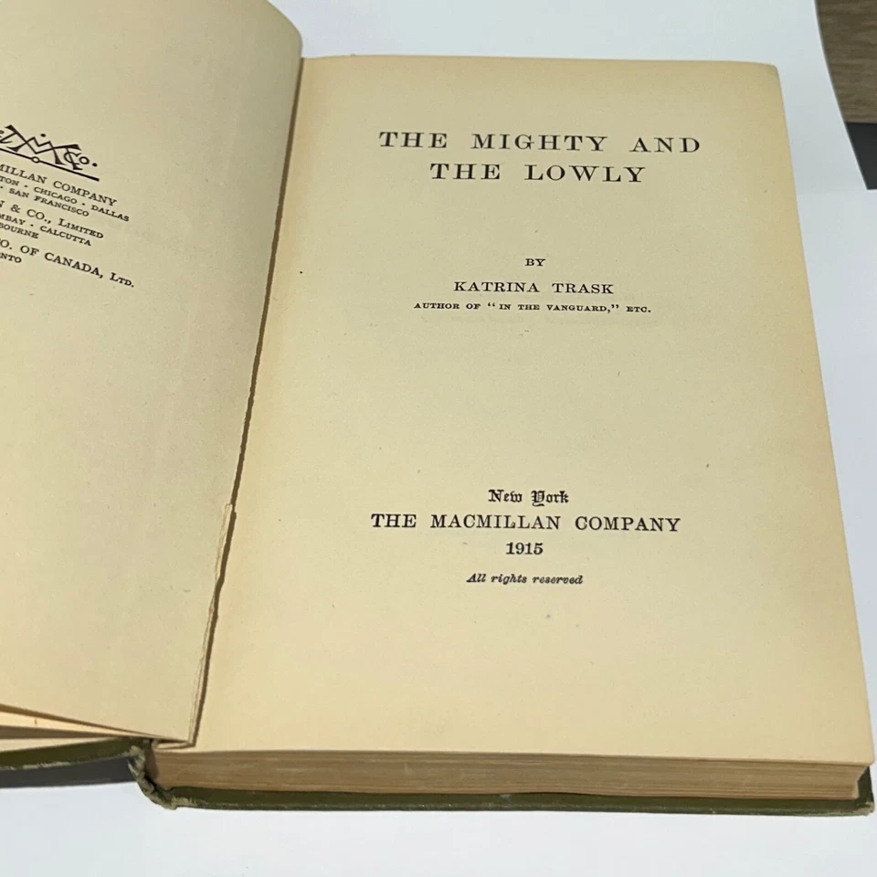 The Mighty And The Lowly Katrina Trask Saratoga Springs Original Novel Book 1915 - Image 3 of 4
