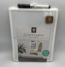 U Brands Contempo Magnetic Dry Erase Board, 8.5 x 11 Inches, White Frame