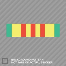 Vietnam Veteran Military Service Ribbon Sticker Decal Vinyl