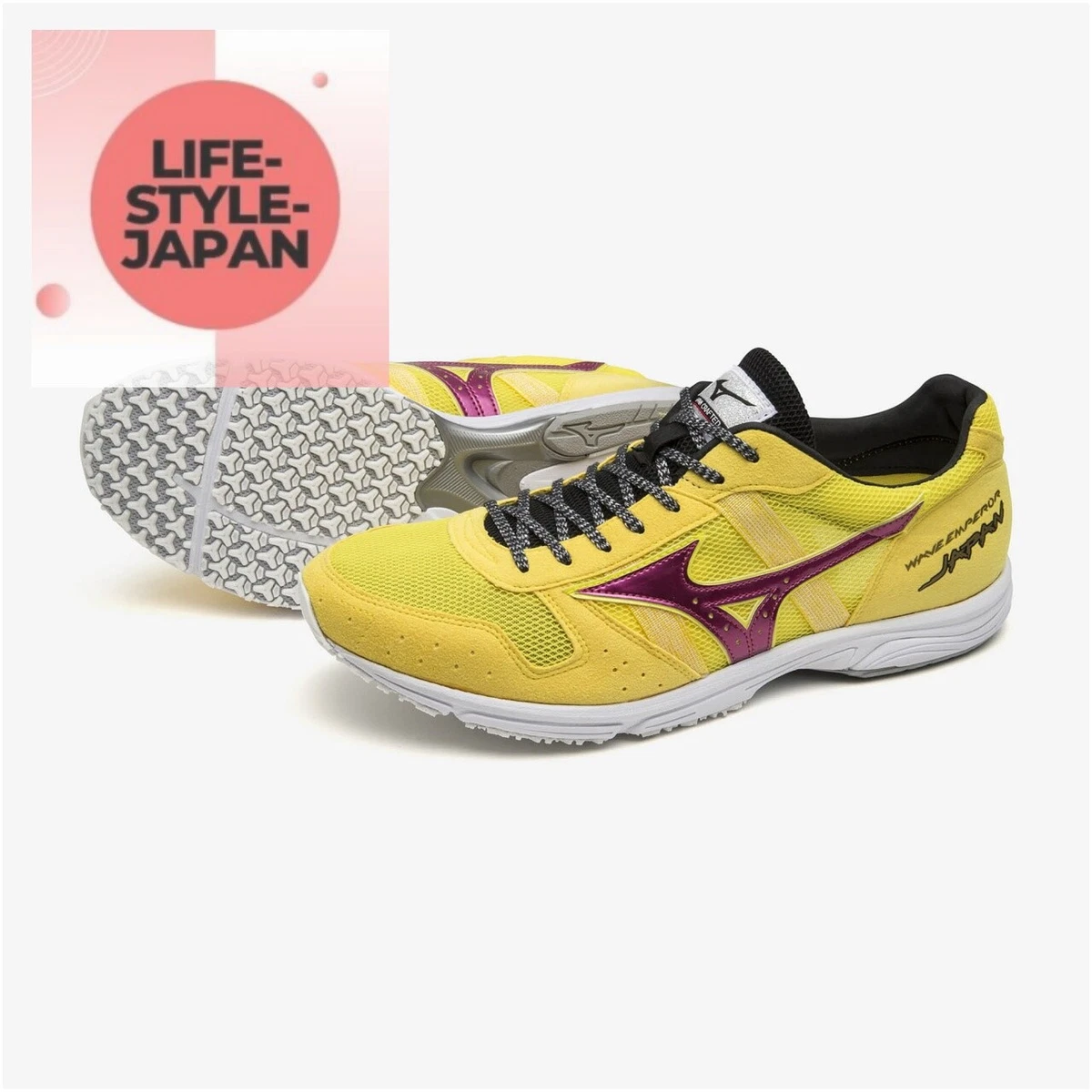 MIZUNO Wave Emperor JAPAN 4 U1GD1920 71 Yellow Pink Unisex