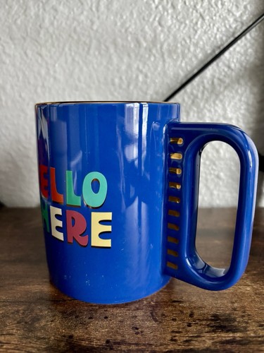 Tabitha Braun Steinzeug Becher Hello There Blau 1 Halter 16 Flüssige Unzen Mikrowellengeeignet - Bild 2 von 6