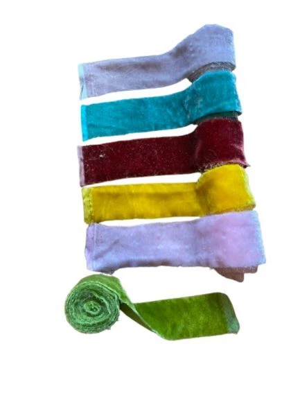 70+ Colors Silk Velvet Ribbons in Different Sizes, length 44 inches/112 cm - Image 4 of 4