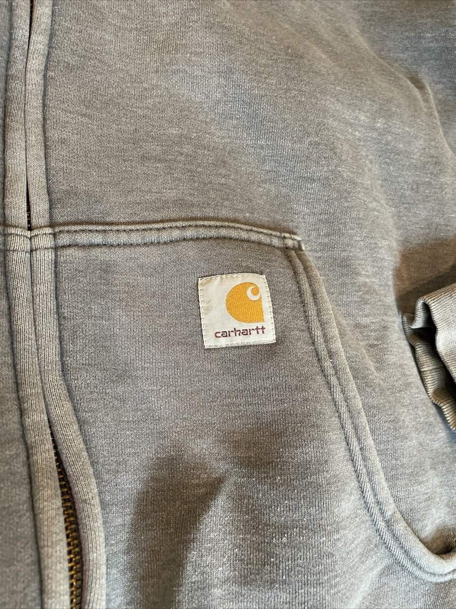 Carhartt J149 Full Zip Work Wear Hoodie Jacket Mens 2XL Thermal