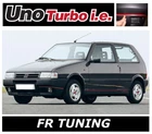 FRONT BUMPER FIAT UNO TURBO I.E. MK2 WITH FOG SEATS AND RED EDGES