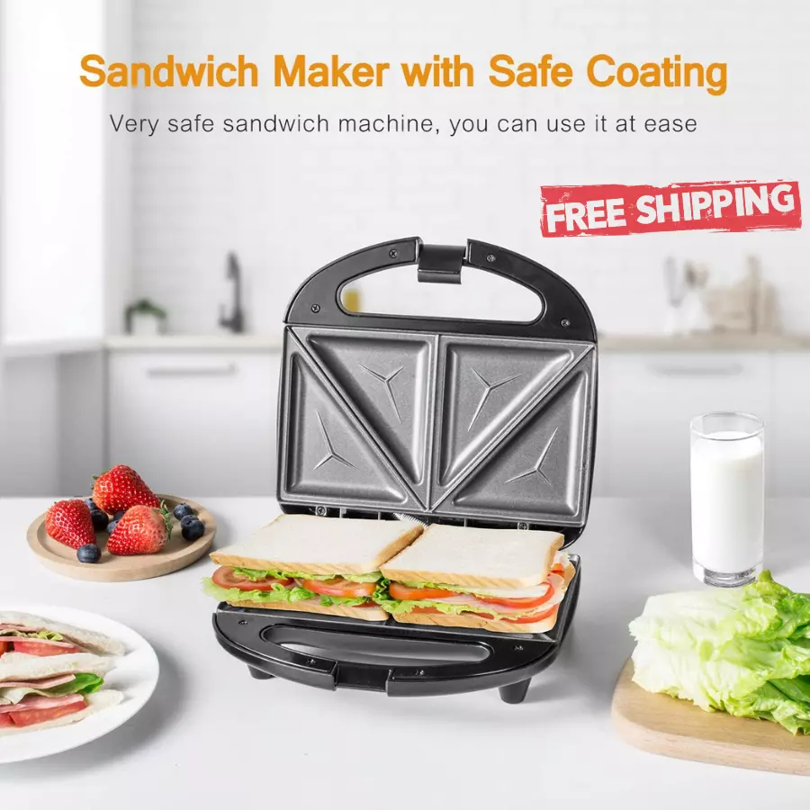 Sandwichera Grill Sanduchera Sanwiche Sanduches Maker Tostadora De Pan  Non-Stick