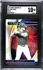 2021 Panini Chronicles #16 Mike Trout Titan HOLO SILVER PRIZM SGC 10 GEM MINT