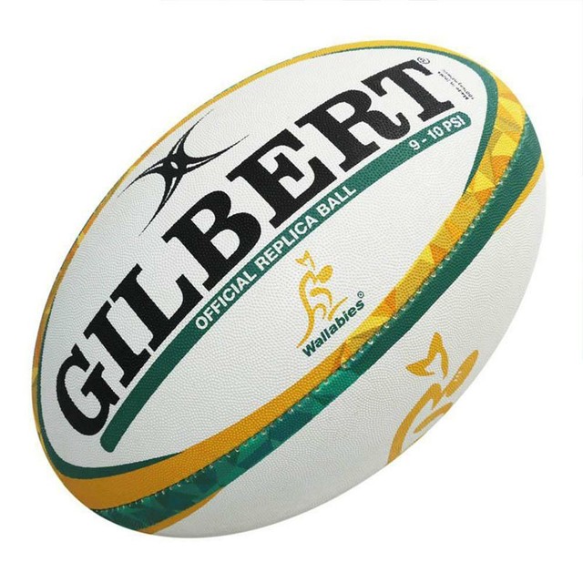 Midi Gilbert Official WALLABIES Replica Rugby Ball 10 Inch for sale