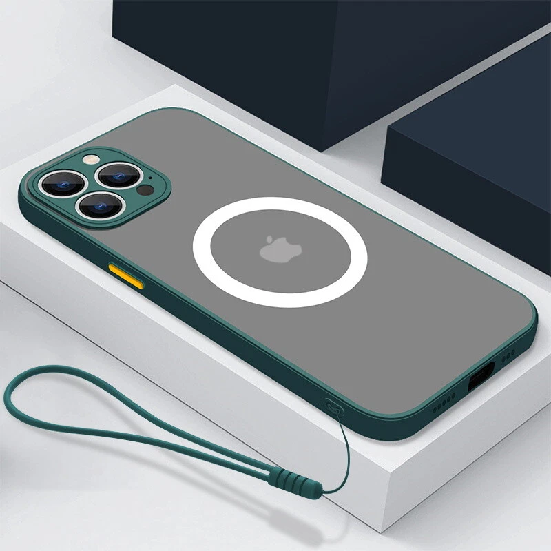 Durable MagSafe Matte Shockproof Phone Case for iPhone 15 14 Pro Max 13 12 11